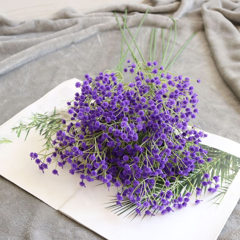 10 Künstliche Schleierkrautblüten, Lockerer Gypsophila-strauß In Weiß Für Hochzeitskränze, Heim-, Party- Und Gartendekoration, Lila