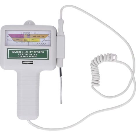 Aiducho Pc-101 Schwimmbadwasserqualitätstester, Ph-teststift, Chlorwasserqualitätstester
