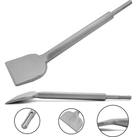Aiducho Sds Plus Fliesenmeißel, 280 Mm X 75 Mm, Hochwertige Spreizserie, Gebogener Meißel Für Keramik- Und Bodenfliesen