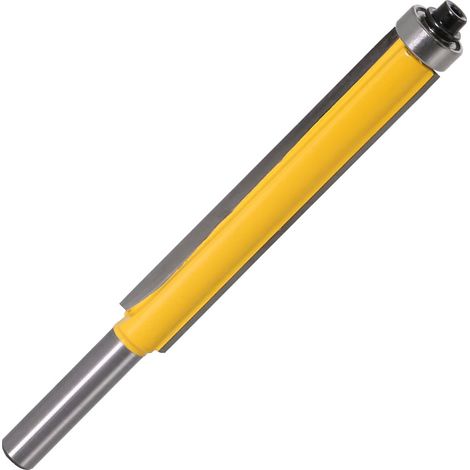 Aiducho 1 Stück 8-mm-schaft-bündigfräser Mit Kugellager, Kopierfräser Mit Kugellager, Extra Langer Holzfräser – 8 X 1/2 X 50,8