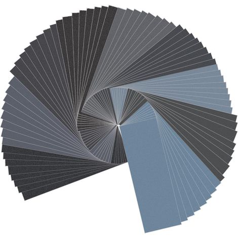Aiducho 72-teiliges Nass-/trockenschleifpapier-set, Körnung 400, 600, 800, 1000, 1200, 1500, 2000, 2500, 3000, Verschiedene Schleifblätter, 23 X 9,3 Cm, Zum Schleifen Von Autos, Möbeln, Holz Und Metal