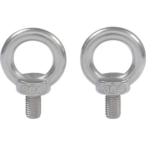 Aiducho M5x10 304 Edelstahl-ösenring Mit Außengewinde, Ösenschraube, Schulteröse, 10 Stück