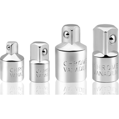 Aiducho 4-teiliges Steckschlüssel-adapterset, Ratschenadapter, Steckschlüsselreduzierer 1/2" Auf 3/8", 3/8" Auf 1/2", 1/4" Auf 3/8", 3/8" Auf 1/4", Ratschen-steckschlüsseladapter Für Steckschlüssel Un