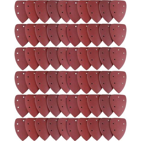 Aiducho Packung Mit 60 Schleifblättern, Schleifpapier 40/60/80/100/120/180/240/320/400/800, Ideal Für Multifunktionsschleifer