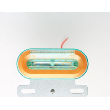 Aiducho 12 Led Ovale Lkw-führungsleuchte Dreifarbige Straßenleuchte 24v Seitenleuchte