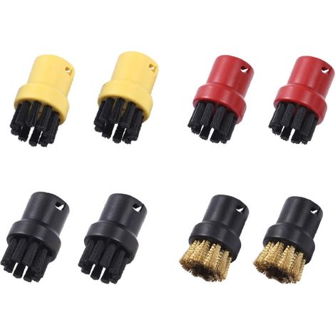 Aiducho Runde Nylon- Und Messingbürsten Für Dampfreiniger, Haushaltsdampfbürste, Messing-wischmoppteile, Wischmoppzubehör Für Dampfreiniger Sc1 Sc2 Sc3 Sc4 Sc5 Sc7, 8 Stück