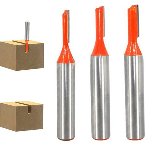 8-mm-nutfräser, 3-teilig, Hartmetall-nutfräser, Einschneidig, Holzfräser – 3 Mm/4 Mm/5 Mm