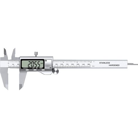 Aiducho 150-mm-digitalmessschieber Aus Edelstahl Mit Extra Großem Lcd-display Und Umrechnungsfunktion (zoll/metrisch)