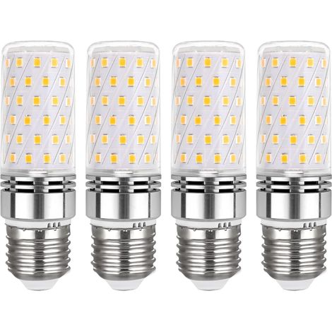 Aiducho E27 Led-lampe, 12 W, Kaltweiß (6000 K), 450 Lm, 360° Abstrahlwinkel, Entspricht Einer 100-watt-halogenlampe (e27), 230 V Wechselstrom, Nicht Dimmbar, Warmweiße E27-led-deckenleuchte, 4er-pack