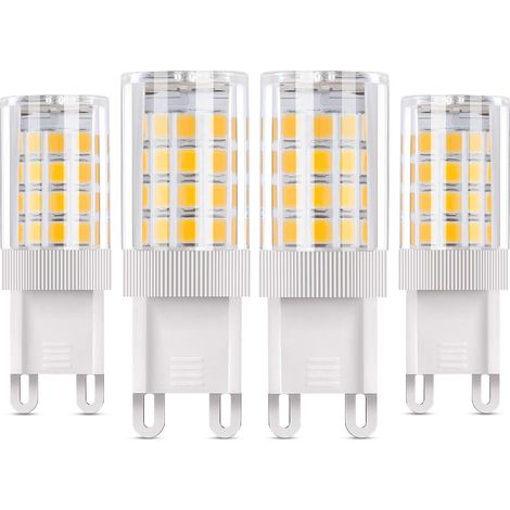 Aiducho G9 Led-lampe, 4 Stück À 5 W (entspricht 50 W Halogenlampen), 4 Stück Warmweiße Led-lampen (3000 K), 360° Abstrahlwinkel, Ac 85–265 V, 500 Lm, Nicht Dimmbar