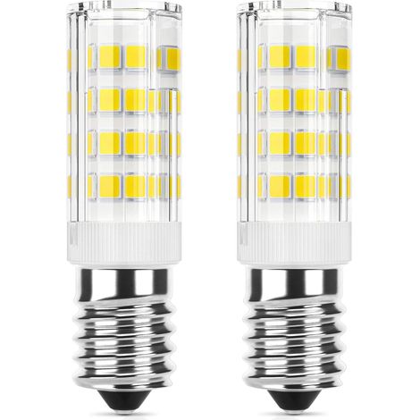 E14 Led-lampe, 5 W (entspricht 50 W Halogenlampe), 300 Lm, Tageslichtweiß (6000 K), E14-keramiksockel, Kleines Edison-schraubgewinde, Nicht Dimmbar, Für Die Wohnraumbeleuchtung, 2er-pack