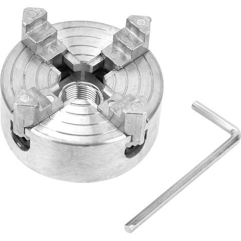 Aiducho Holzdrehbankfutter, Z011a 4-backen-minidrehbankfutter Aus Zinklegierung, Cnc-fräs- Und Bohrwerkzeug Für Mini-metalldrehbänke