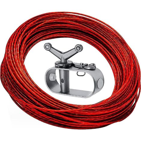 Aiducho Edelstahl-drahtseilspanner Für Schwimmbadabdeckungen (21 M Länge, Φ2 Mm)