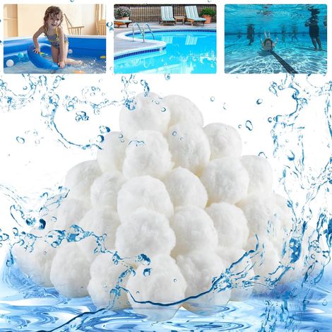 Filterbälle, 200 G, Poolpumpen-filterbälle Als Ersatz, Poolfilterbälle, Poolreiniger, Faserfiltermedien