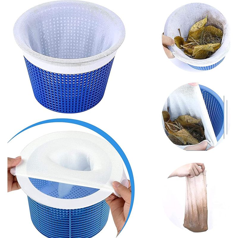 20er-pack Skimmersocken Für Schwimmbecken – Filter Für Poolkörbe – Zubehör Für Die Pool- Und Teichreinigung, Entfernt Insektenlarven, Schaum Und Pollen