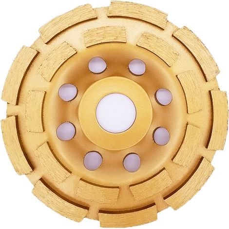 Aiducho Diamantschleifscheibe 115 X 22,2 Mm – Diamant-topfschleifscheibe Für Beton, Granit, Stein, Marmor, Mauerwerk, Ziegel, Putz Und Polierten Beton
