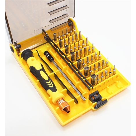 Aiducho Schraubendreher-set, 45-in-1 Magnetisches Präzisionsreparaturwerkzeug Mit Pinzette Und Verlängerungswelle Für Elektrogeräte, Mobiltelefone, Dvds, Fernseher Und Computer