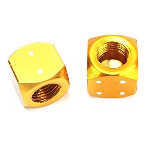 Aiducho Set Mit 2 Goldenen Metall-reifenventilkappen