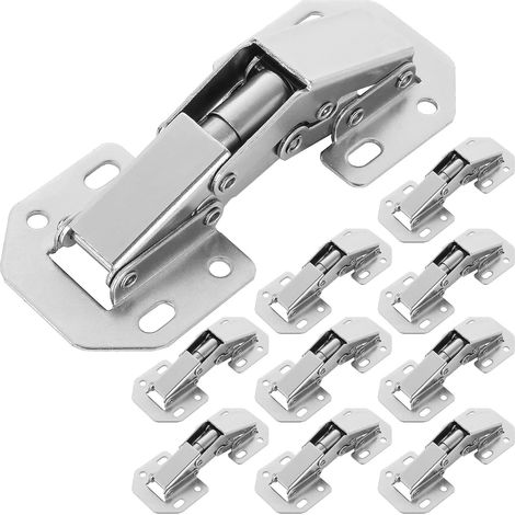 Aiducho 10-teiliges Set 4-zoll-scharniere Für Schranktüren, 90-grad-scharniere, Verdeckte Scharniere Für Küchenschränke Mit Schrauben