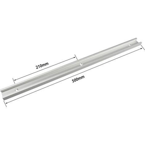Aiducho 500 Mm T-nut-gehrungsschiene Mit Befestigungswerkzeug Aus Aluminiumlegierung, Robuste Ausführung Für Tischkreissägen