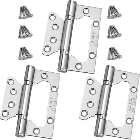 Aiducho 3 Stück Hochleistungs-türscharniere 100 Mm X 36 Mm Edelstahl-kugellager-scharniere Türscharniere Außentorscharniere Für Haustüren, Schlafzimmer