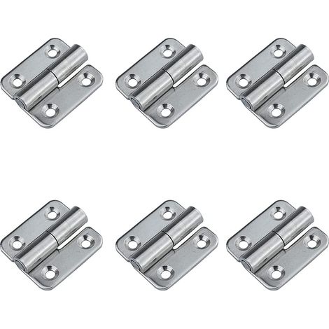 Aiducho Set Mit 6 Abnehmbaren 3,8-cm-scharnieren – Abnehmbare Türscharniere – Edelstahl 304 – Für Rechtsanschlag