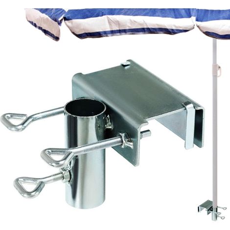 Aiducho Schwerlast-schirmständer, Terrassen-schirmhalter, Bankstütze, Fester Klemm-schirmhalter Für Balkongeländer