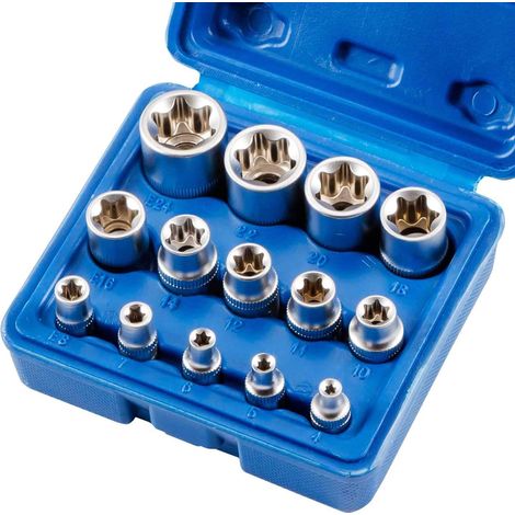 Aiducho Set Mit 14 Torx-innensechskant-steckschlüsseln E4-e24