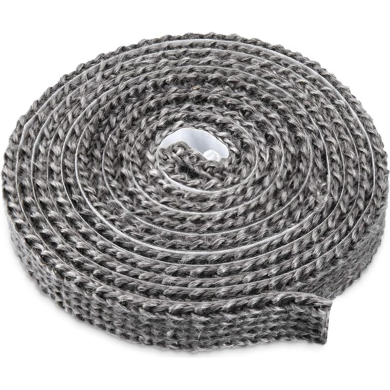 Selbstklebende Kaminabdichtung – 2 M Lange Glasfaserdichtung, Hitzebeständig Bis 550 °c – 15 Mm Breit Und 3 Mm Dick