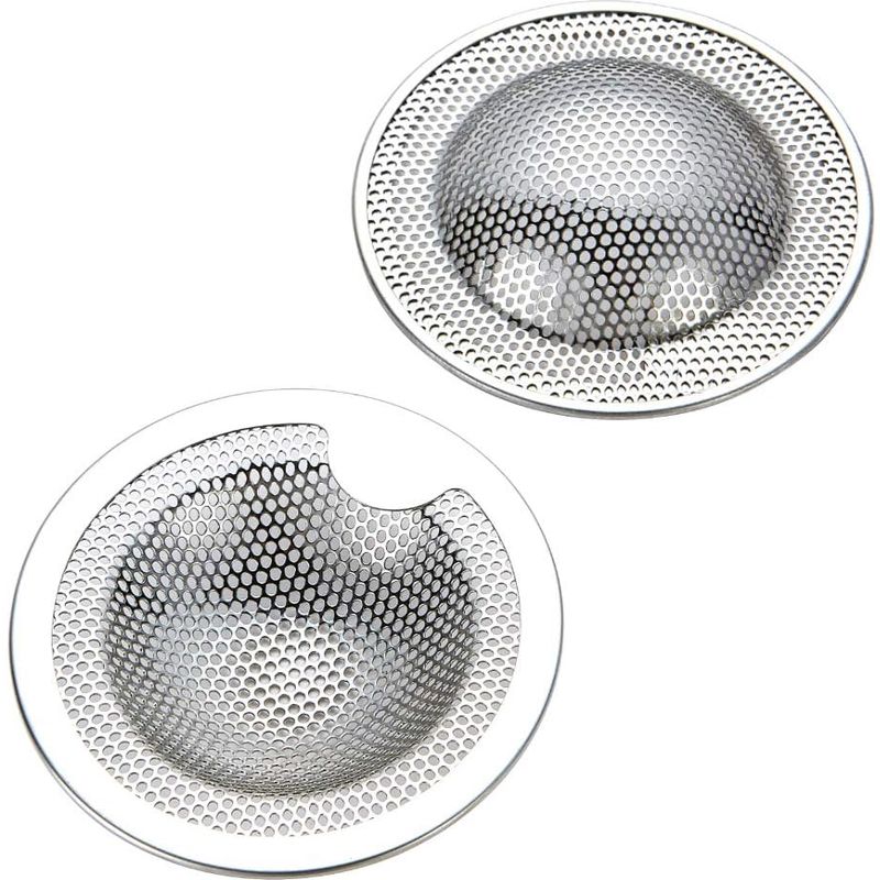 Langray 2er-pack Kleine Edelstahl-spülbeckensiebe - Ideal Für Küchenspüle, Dusche, Badewanne - Erhältlich In Drei Größen (klein) (s)