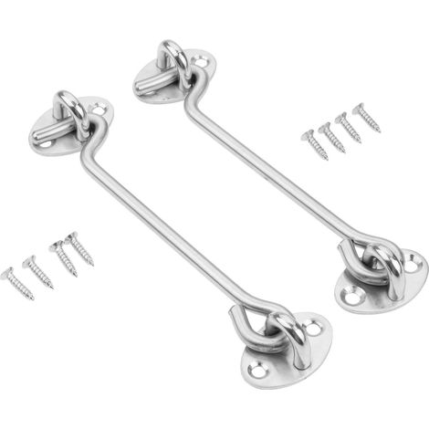 Aiducho Set Mit 2 Edelstahl-kabinentürhaken 300 Mm – 12 Zoll