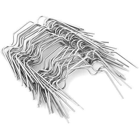 Aiducho 50 Stück Edelstahl W-typ Dicke Gewächshausverglasungsclips Werkzeug W Schnallenfeder Ausrüstung Für Plexiglasplatten An Gewächshäusern (77x32x15mm)
