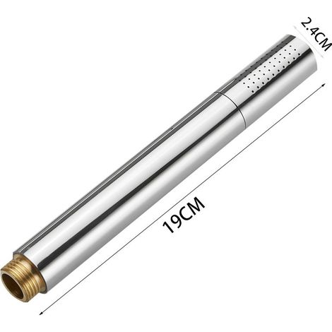 Aiducho Handbrause Aus Messing, Hochdruck-antikalk-duschkopf, L-form, Silber, Chrom-finish