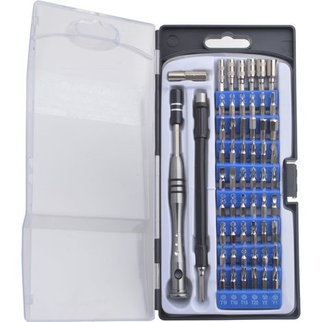 Aiducho 57-teiliges Magnetisches Präzisions-schraubendreher-bit-set, Multifunktions-reparaturwerkzeug Mit 54 Bits, Ideal Für Mobiltelefone, Computer, Smartphones, Laptops, Uhren, Spielzeug Und Brillen
