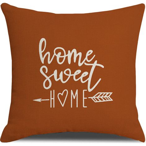 Aiducho Kissenbezüge, 45 X 45 Cm, 4er-set Quadratische Kissenbezüge (18 X 18 Cm), 4er-pack Für Terrasse, Garten, Wohnzimmer, Sofa, Landhausstil – Orange