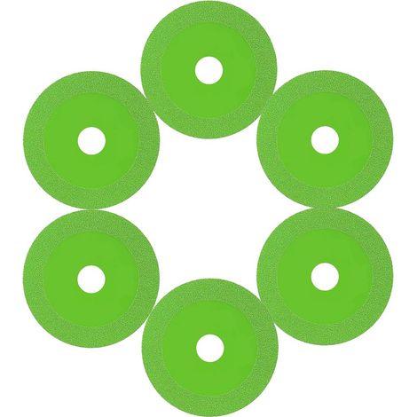 Aiducho 6-teiliges Set Diamant-glastrennscheiben Für Winkelschleifer – Glastrennscheiben Zum Schneiden Von Glas, Jade, Kristall, Weinflaschen Und Fliesen