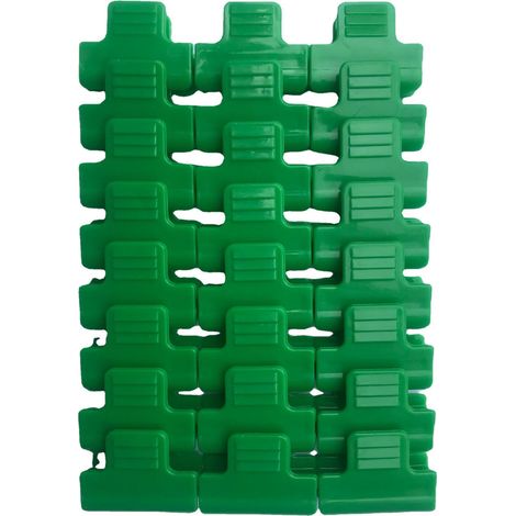 Aiducho 24 Stück 11 Mm Gewächshausclips Aus Kunststoff, Wiederverwendbare Gewächshausfolienclips, Gartenwerkzeug, Rutschfeste Gewächshausclips Für Gewächshäuser, Zum Anbau Von Gemüse Und Obst – Grün