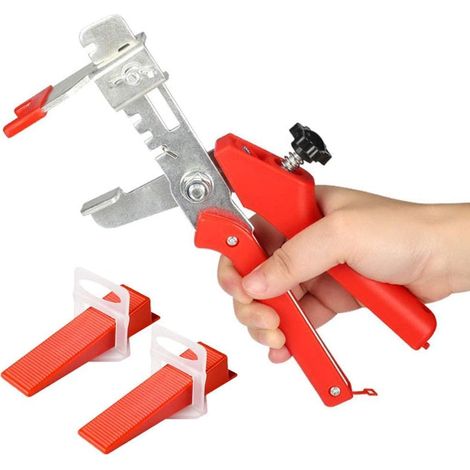 Aiducho Fliesenverlegesystem, 100 Nivellierclips, 100 Fliesenabstandshalter, Fliesenklemmen, Fliesenverlegesystem, Geeignet Für Fliesen Mit Einer Dicke Von 3 Bis 15 Mm