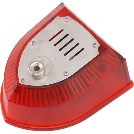 Aiducho Solarbetriebene Tierabwehr-alarmanlage, Sicherheitssirene Für Den Außenbereich Mit 6 Blinkenden Leds, 129 Db Lautstärke, Für Obstgärten, Gärten, Villen, Bauernhöfe, Kaninchen Und Füchse