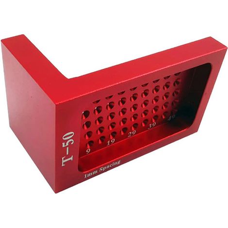Aiducho Präzisions-markierlineal, Holzbearbeitungslineal, Lochlineal, T-lineal Aus Aluminiumlegierung, Holzbearbeitungswerkzeuge, Präzisions-holzbearbeitungswerkzeuge, Klapplineale, Anreißnadel
