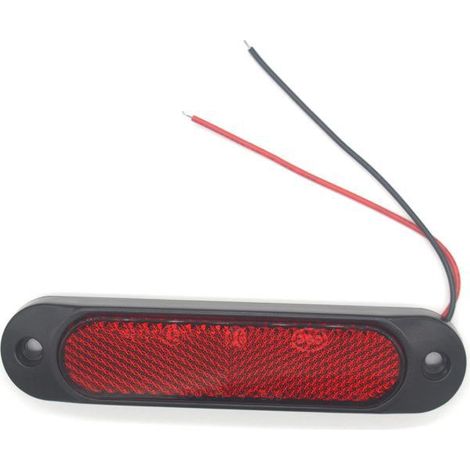 Aiducho 2 Stück - Rote Reflektor-seitenleuchten Für Lkw, Anhänger, Wohnwagen, 27 Leds