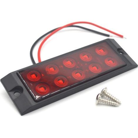 Aiducho Lkw-seitenleuchten 10 Rote Led-lkw-rückleuchten Seitenleuchte