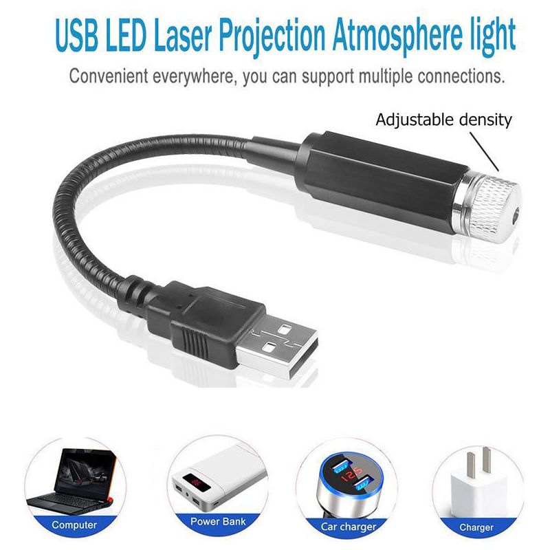 Usb-sternenlampe, Projektionslampe, Stimmungslampe, Wohndekoration, Kleiner Sechseckiger Stern