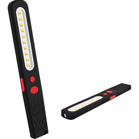 Aiducho Wiederaufladbare Led-arbeitsleuchte, Zweifarbige Kombinationsleuchte, 2-in-1 Inspektionslampe, 3w Cob Led-taschenlampe Mit Doppelter Magnethalterung Für Auto, Garage, Werkstatt, Camping, Heimw