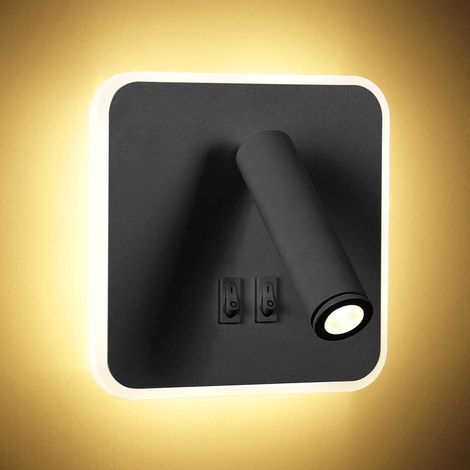 Aiducho 9w Moderne Led-wandleuchte, Leselampe Mit Schalter, 350° Schwenkbar, 3w Led-wandstrahler, Wandleuchte Für Den Innenbereich, Geeignet Für Schlafzimmer, Nachttisch, Wohnzimmer, Arbeitszimmer, Sc