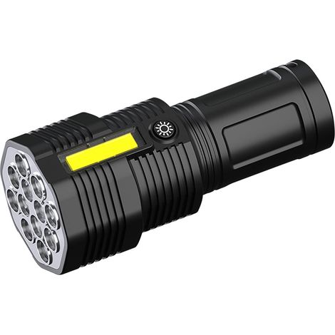 Aiducho 12-led-hochleistungstaschenlampe Mit Usb-ladefunktion Und Seitlicher Betriebsanzeige Für Den Außenbereich