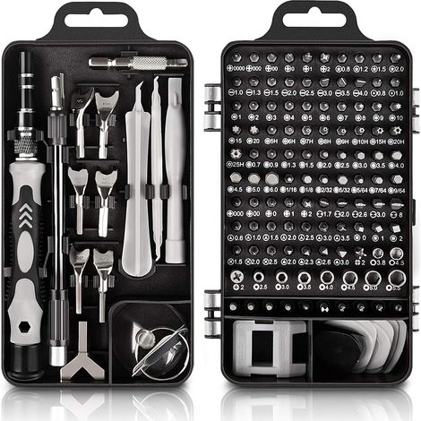 Aiducho 135-in-1 Präzisionsschraubendreher-set – Reparaturwerkzeug-set Für Handys, Laptops, Pcs, Brillen, Kleine Schraubendreherbits Mit Magnetischer Speichermatte