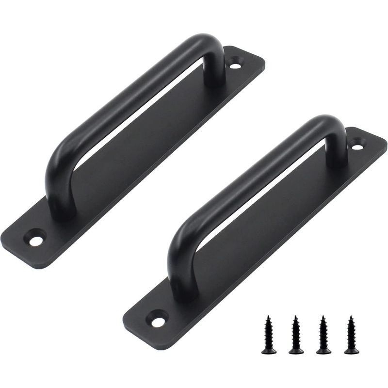 Set Mit 2 Türgriffen, Schiebetürbeschläge Aus Aluminiumlegierung, Moderne Griffe Für Holztüren, Glastüren, Metalltüren, Fenster, Scheunen, Schränke, Schubladen, Küchen