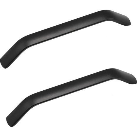 2 X 128 Mm Schwarze Küchenschrankgriffe Aus Aluminiumlegierung Für Küchenschränke, Türen, Kleiderschränke, Schubladen, Schlafzimmermöbel, Inklusive Schrauben