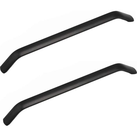Aiducho 2 X Schwarze 192 Mm Küchenschrankgriffe Aus Aluminiumlegierung Für Küchenschränke, Türen, Kleiderschränke, Schubladen, Schlafzimmermöbel, Inklusive Schrauben